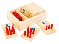 Cyfry kołeczki 1-10 zabawka edukacyjna dla dziecka