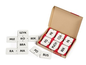 Domino sylabowo-logopedyczne inteligencja językowa dziecka