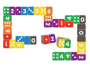 Domino liczbowe. Gra matematyczna inteligencja językowa dziecka